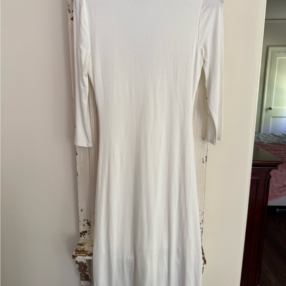 NWOT Bailey 44 Cream Long Sleeve Ruched Dress size Small - Picture 3 of 4